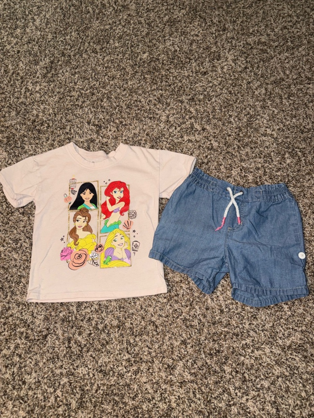 Disney Princess Top And Bottom Set